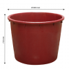 Baquet rond renforcé - 350 L - bordeaux