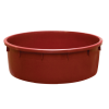 Baquet rond renforcé - 275 L - bordeaux