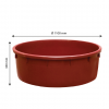 Baquet rond renforcé - 275 L - bordeaux