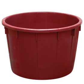 Baquet rond renforcé - 225 L - bordeaux