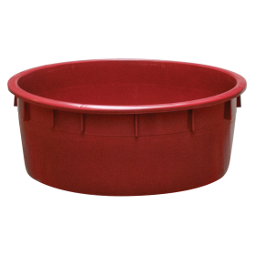 Baquet rond renforcé - 110 L - bordeaux