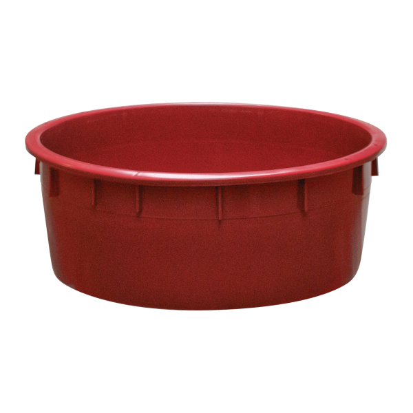 Baquet rond renforcé - 110 L - bordeaux