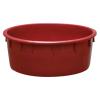 Baquet rond renforcé - 110 L - bordeaux