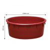 Baquet rond renforcé - 110 L - bordeaux