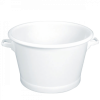 Baquet rond fond renforcé 75 L - blanc