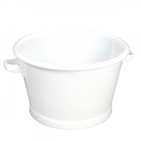Baquet rond fond renforcé 50 L - blanc