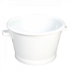 Baquet rond fond renforcé 50 L - blanc