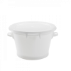 Baquet rond fond renforcé 50 L - blanc
