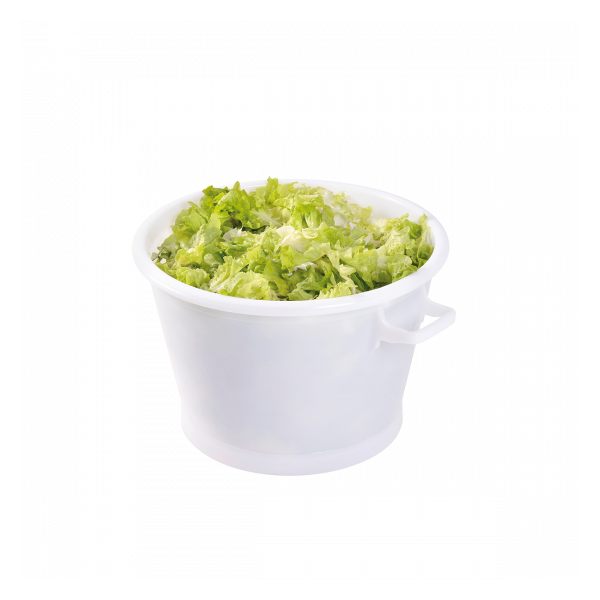 Baquet rond fond renforcé 35 L - blanc