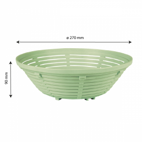 Banneton rond 1,5/2 kg - 27 x 9 cm
