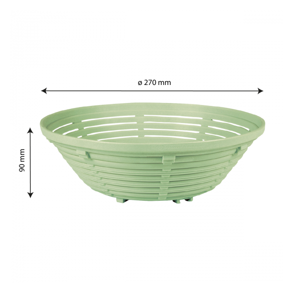 Banneton rond 1,5/2 kg - 27 x 9 cm