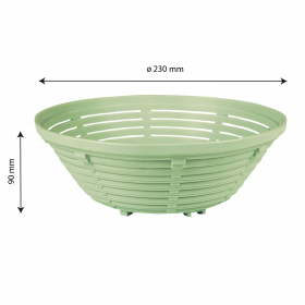 Banneton rond 1 kg - 23 x 9 cm