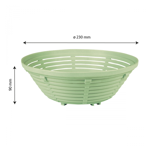 Banneton rond 1 kg - 23 x 9 cm