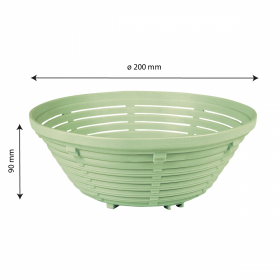 Banneton rond 0,5/0,75 kg - 20 x 9 cm