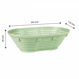 Banneton ovale 1 kg - 26,5 x 17 x 9 cm