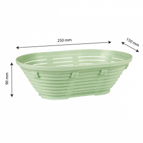 Banneton ovale 0,75 kg - 25 x 15 x 9 cm