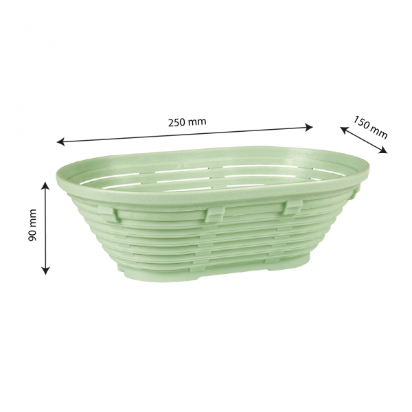 Banneton ovale 0,75 kg - 25 x 15 x 9 cm
