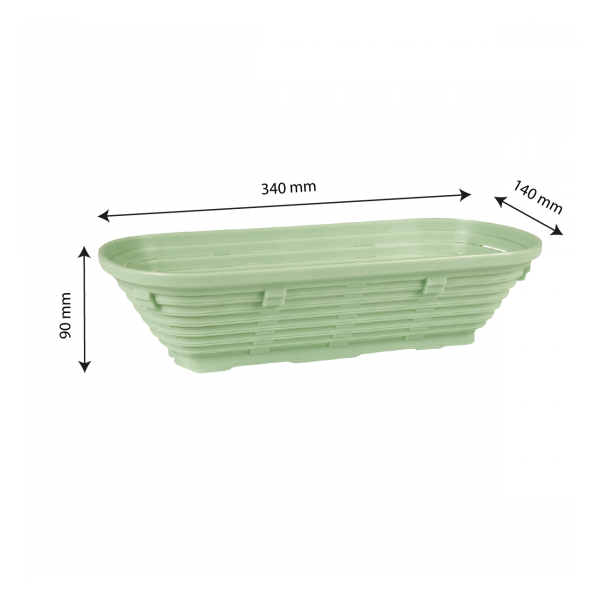 Banneton long 1 kg - 34 x 14 x 9 cm