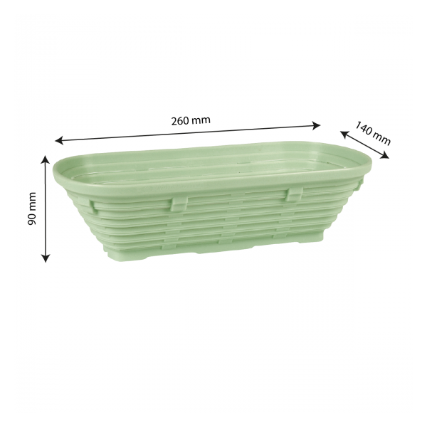 Banneton long 0,75 kg - 26 x 14 x 9 cm