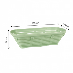 Banneton long 0,5 kg - 23 x 14 x 9 cm