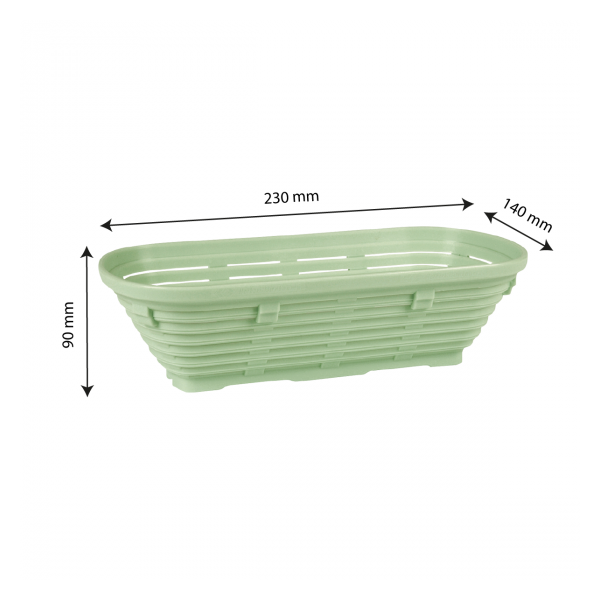 Banneton long 0,5 kg - 23 x 14 x 9 cm