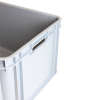 Bac renforcé empilable avec poignées 545 x 390 x 300 mm - 45 L - gris