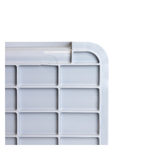 Bac renforcé empilable avec poignées 545 x 390 x 300 mm - 45 L - gris