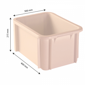 Bac renforcé 400 x 300 15 L - rose