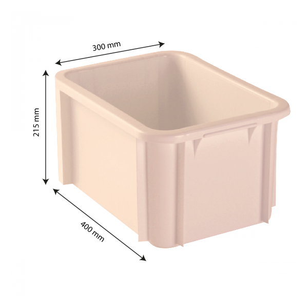 Bac renforcé 400 x 300 15 L - rose