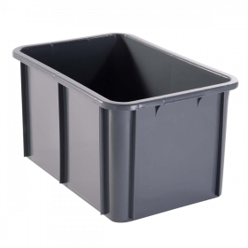Bac rectangulaire 55 L - gris