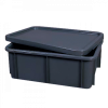 Bac rectangulaire 35 L - gris