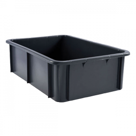 Bac rectangulaire 25 L - gris