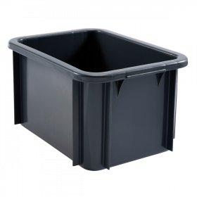 Bac rectangulaire 15 L - gris