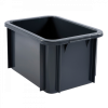 Bac rectangulaire 15 L - gris