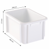 Bac rectangulaire 15 L - blanc