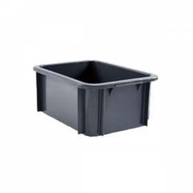 Bac rectangulaire 12 L - gris