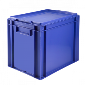 Bac plein 400 x 300 27 L + couvercle - bleu