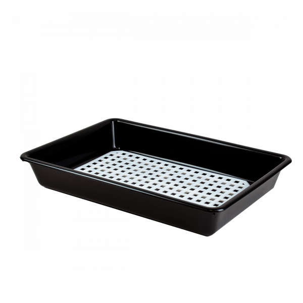 Bac plat 8 L - Noir