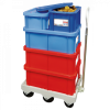 Bac HACCP 35 L rectangulaire + couvercle - rouge