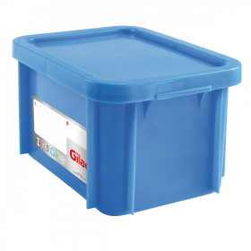 Bac HACCP 15 L rectangulaire + couvercle - bleu