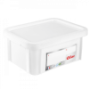 Bac HACCP 12 L rectangulaire + couvercle - blanc