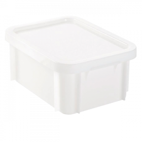 Bac HACCP 12 L rectangulaire + couvercle - blanc