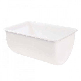 Bac grand volume semi-cylindrique 220 L - Blanc
