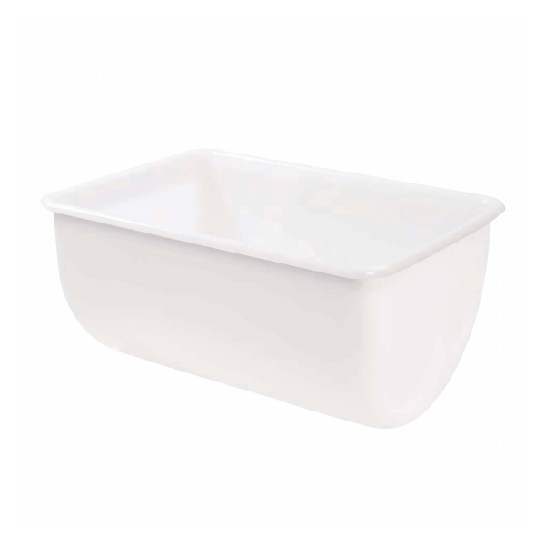 Bac grand volume semi-cylindrique 220 L - Blanc
