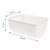 Bac grand volume semi-cylindrique 220 L - Blanc