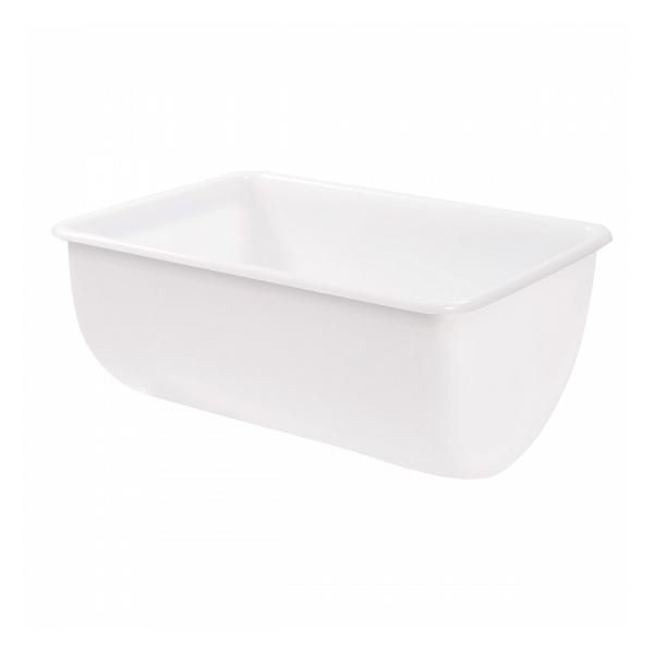 Bac grand volume semi-cylindrique 170 L - blanc