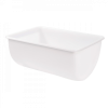 Bac grand volume semi-cylindrique 170 L - blanc