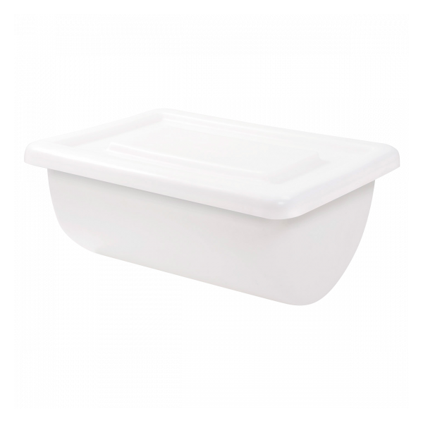 Bac grand volume semi-cylindrique 170 L - blanc