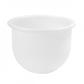 Bac grand volume hémisphérique 75 L - blanc