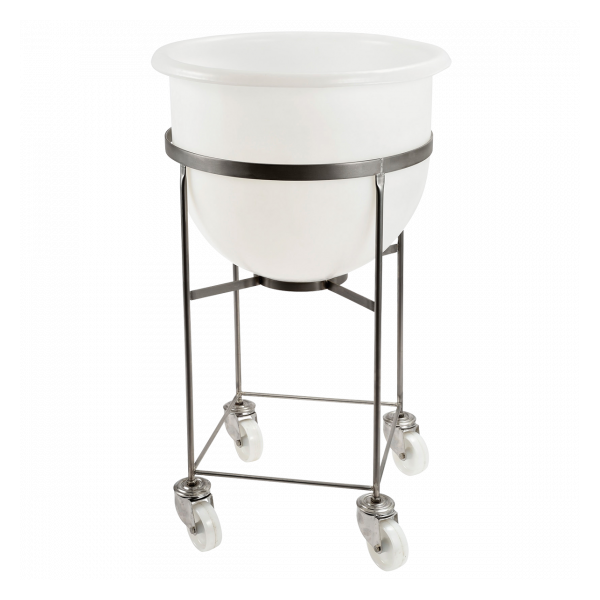 Bac grand volume hémisphérique 75 L - blanc